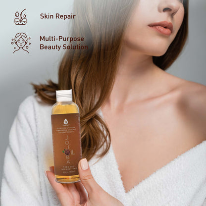 Pursonic Essential Oils & Skin Care Mega Bundle – 100% Pure Golden Jojoba Oil, Rosehip Oil, Sweet Almond Oil, Fractionated Coconut Oil, and Castor Oil