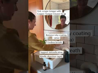 Mint Oral Care Ritual | Ayurvedic Oil Pulling & Tongue Cleaning